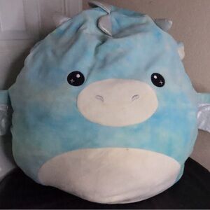 Squishmallows Blue and White Plush